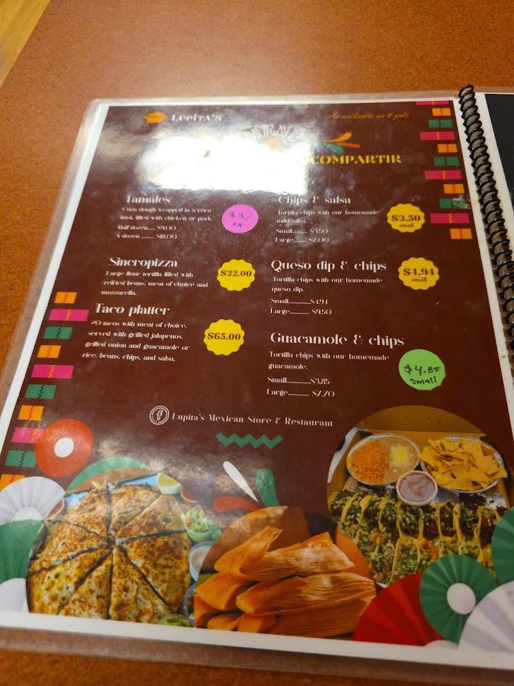 Lupita's Mexican Store And Restaurant Menu image 3
